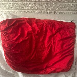 Red Strapless Tube Top